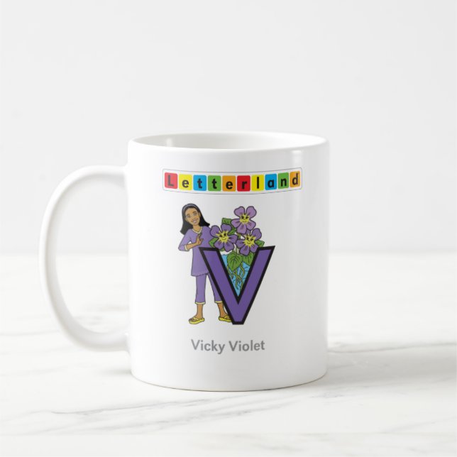 Caneca Vv de Letterland | (Esquerda)