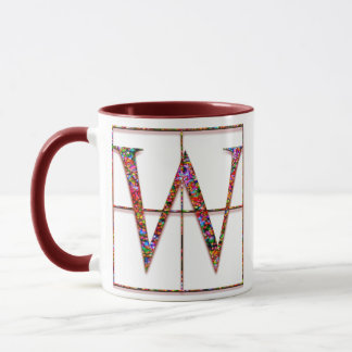 Caneca W "Bricks Célticos" Monogramas Personalizados
