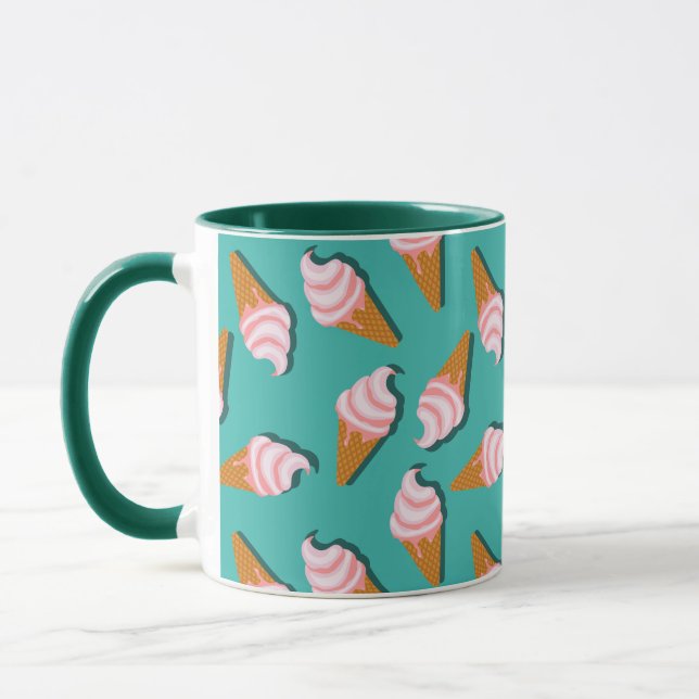 Caneca Waffle cones ice cream and frozen yogurt pattern c (Esquerda)