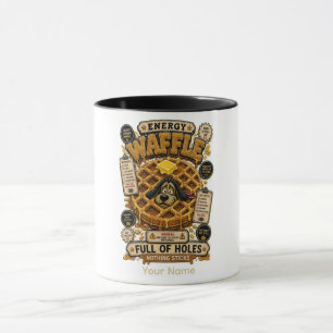 Caneca Waffle de Energia Cheio de Buracos Planilha Divert