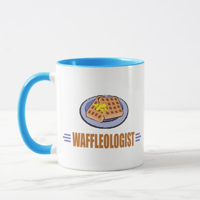 Caneca Waffle Engraçado (Esquerda)