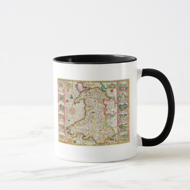 Caneca Wales, gravado por Jodocus Hondius (Direita)