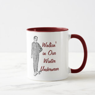 Caneca Walkin em nosso roupa interior do inverno