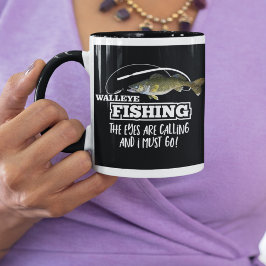 Caneca Walleye Fish Quote Angler Pescador Hobby Men