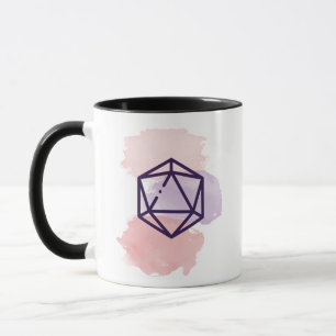 Caneca Watercolor d20 Mug