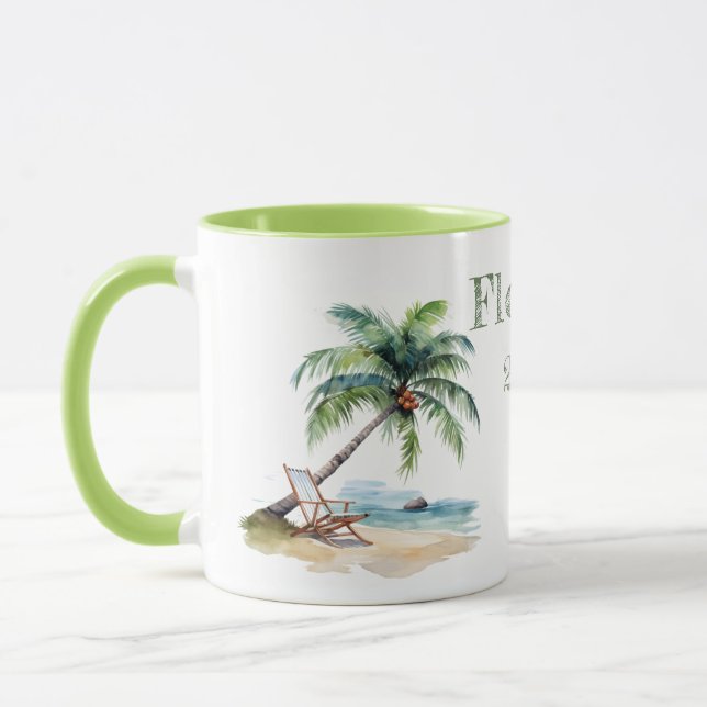 Caneca Watercolor Florida Beach Trip (Esquerda)