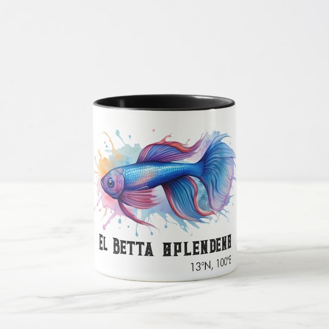 Caneca Watercolor Series: Betta Fish (Centro)