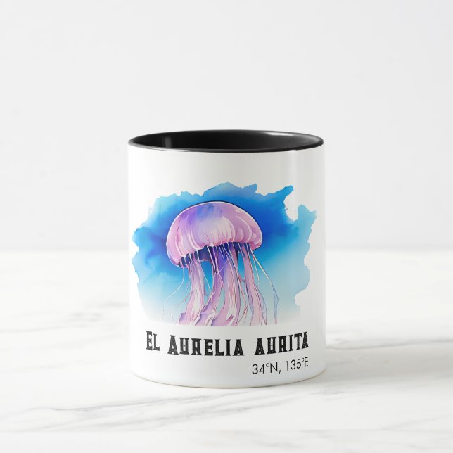 Caneca Watercolor Series: Jellyfish 2 (Centro)