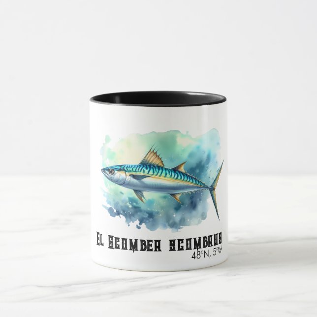 Caneca Watercolor Series: Mackerel (Centro)
