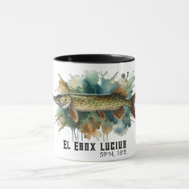 Caneca Watercolor Series: Pike