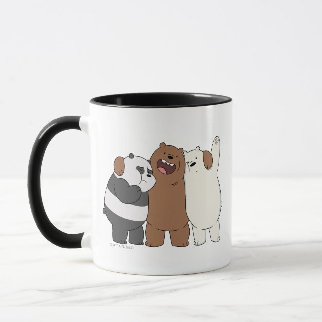 Caneca We Bare Bears Group Hug (Esquerda)