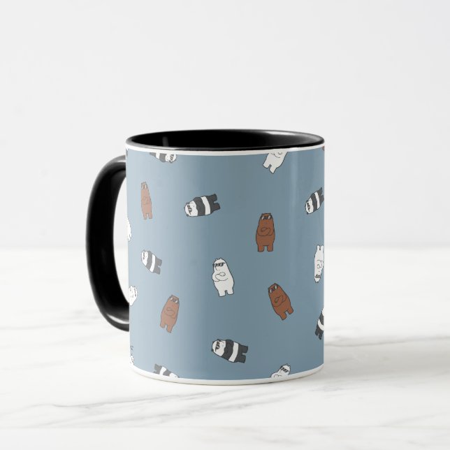 Caneca We Bare Bears - Sunglass Bears Pattern (Frente Esquerda)