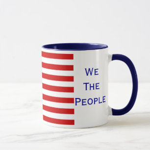 Caneca We The Pessoas USA Flag Coffee Mug by Janz