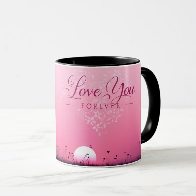 Caneca Wedding, Anniversary Mug | Romantic Valentine Gift (Frente Esquerda)