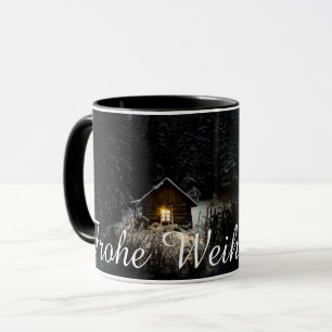 Caneca Weihnachtsgrüße mit Hexenhaus