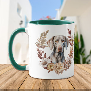 Caneca Weimaraner Dog Autumn