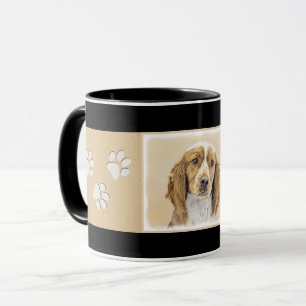 Caneca Welsh Springer Spaniel Painting - Arte Original De