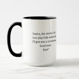 Caneca Werewolf Romance Reader Adicione Nome Dif Café Cup