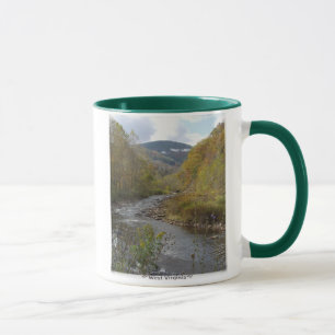 Caneca West Virginia, montanhas creek Mug