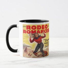 Caneca Western Rodeo Cowgirl Tying Calf Rodeo Romance
