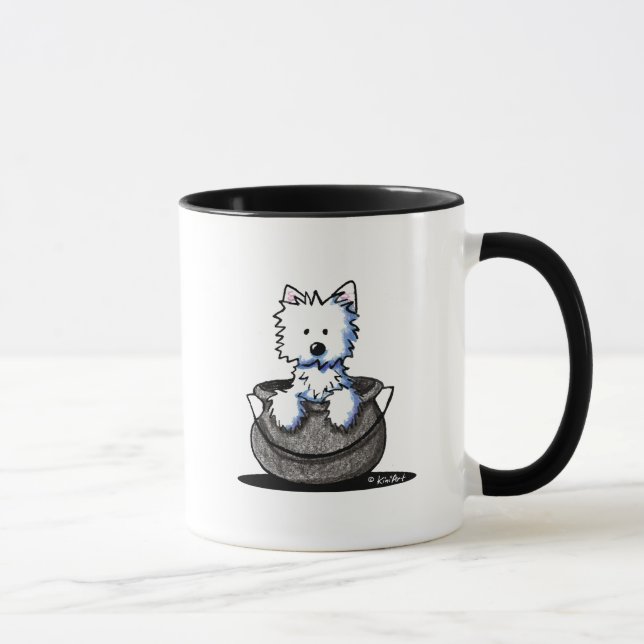 Caneca Westie Halloween Cauldron Cutie (Direita)