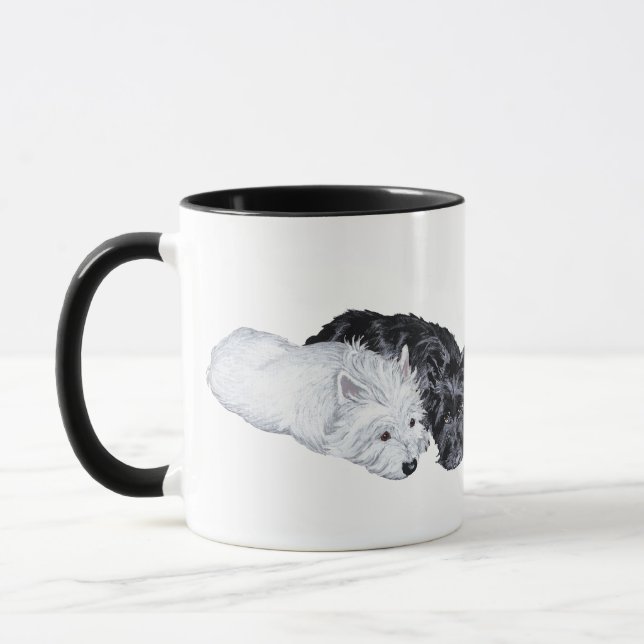 Caneca Westie & Scottie à Vontade (Esquerda)