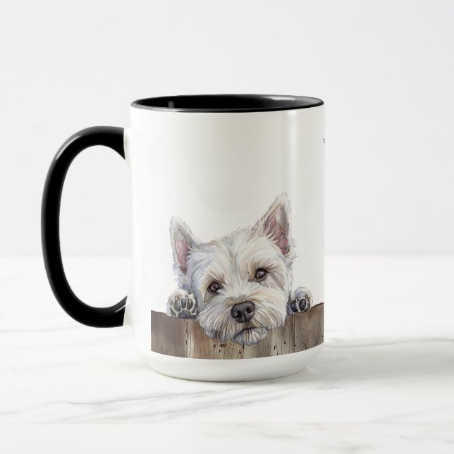 Caneca Westie Terrier Dog Mug (Esquerda)