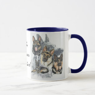 Caneca wGhost do german shepherd