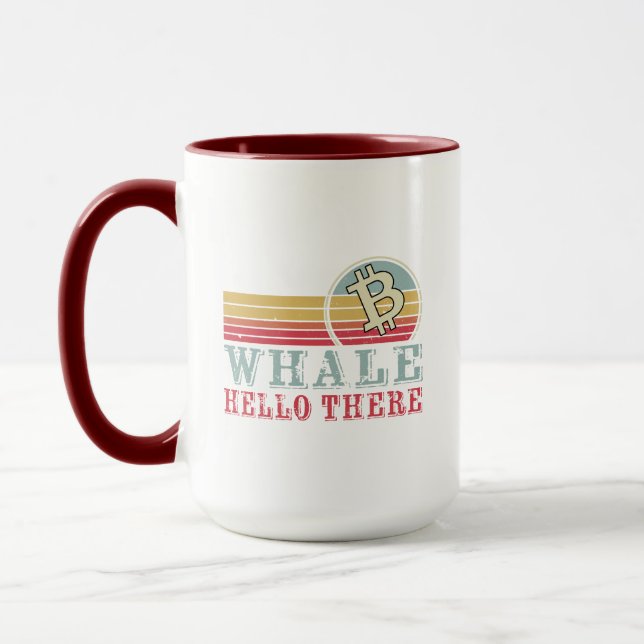 Caneca Whale Hello Ali | Cripto Retirement Funny (Esquerda)