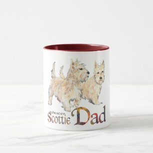 Caneca Wheaten Scotties Celebram o Dia dos Pais