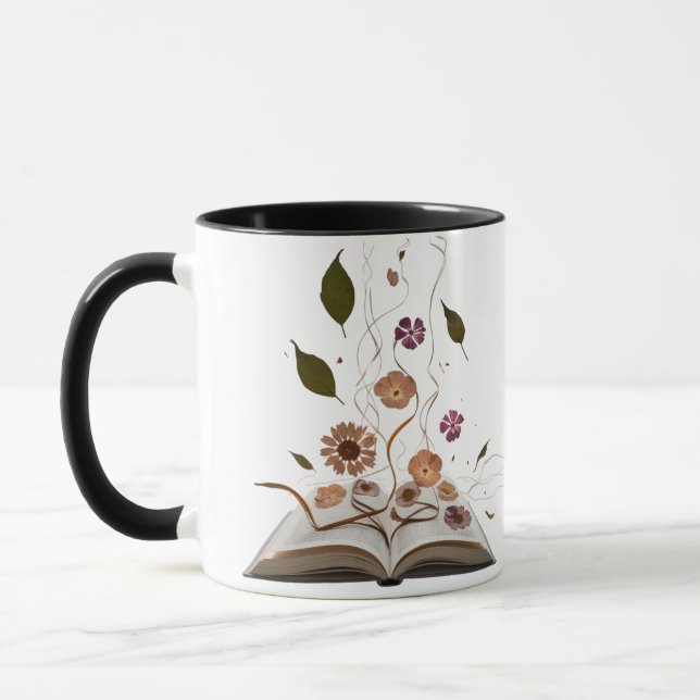 Caneca Whimsical Bookish Combo Mug – Aesthetic Kitten (Esquerda)