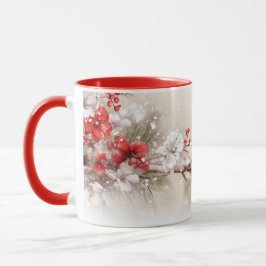 Caneca Whimsical Cardinal Christmas Mug