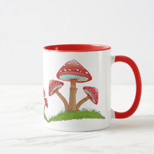 Caneca WhimsicalCharm: A Beleza Artística do Cogumelo