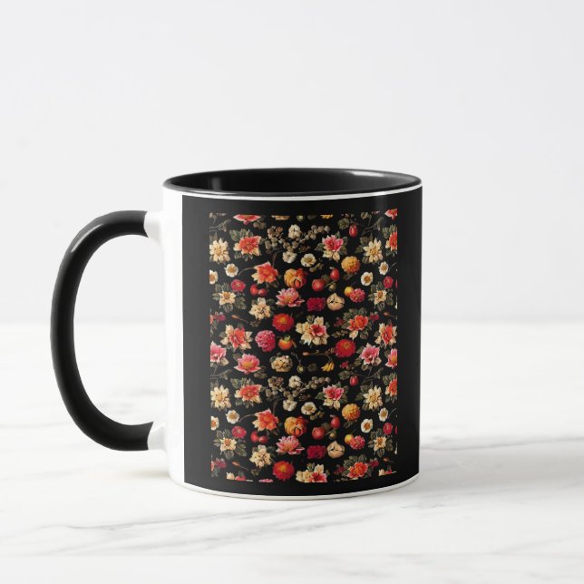 Caneca Whimsigoth Chintz Vintage Oil Painting (Esquerda)