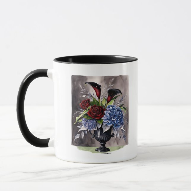 Caneca Whimsigothic - Vase Floral Gótica, Ácido Esético (Esquerda)