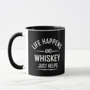 Caneca Whiskey helps funny quotes drink alcohol sayings