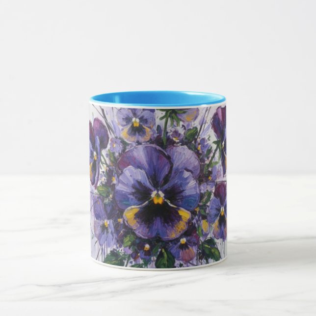 Caneca Whispers of Pansies-Ceramic Mug (Centro)