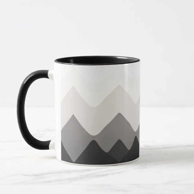 Caneca White Black and Gray mug (Esquerda)