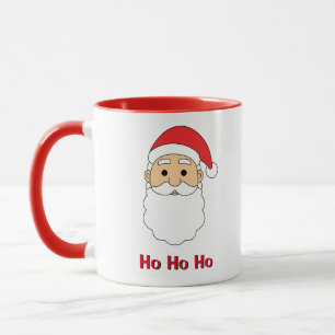 Caneca White Ho Ho Papai Noel Feliz Família de Natal