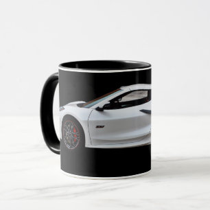 Caneca White Modern Sportscar em Black Mug