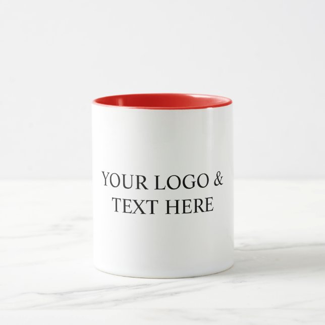 Caneca White Personalized – Your Logo & Text Here (Centro)