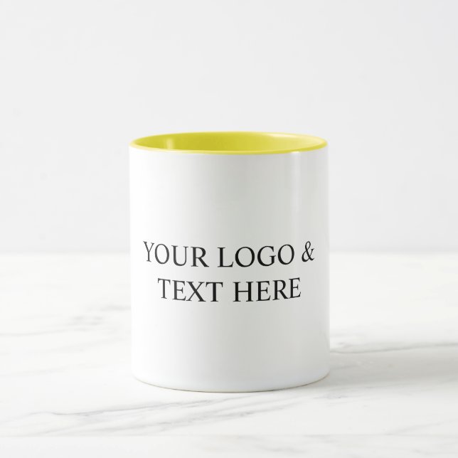 Caneca White Personalized – Your Logo & Text Here (Centro)