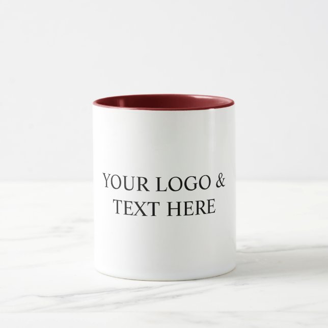 Caneca White Personalized – Your Logo & Text Here (Centro)