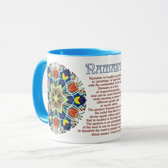 Caneca Wicker Namaste (Frente Esquerda)