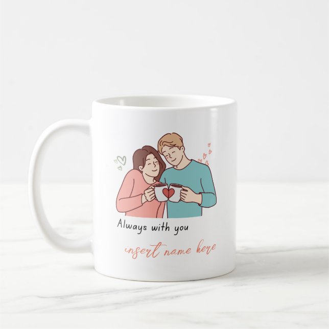 Caneca Wifey e Hubby, caneca Casal (Esquerda)