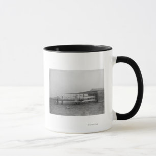 Caneca Wilbur & Orville Wright em máquina alimentada por 
