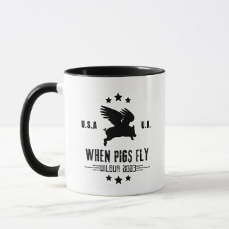 Caneca Wilbur: Quando os porcos voam