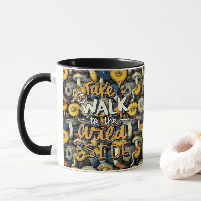 Caneca Wild Side Mushroom Mug (Com Donut)