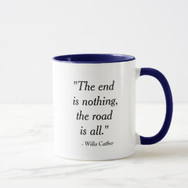 Caneca Willa Cather "The road is all" Cote