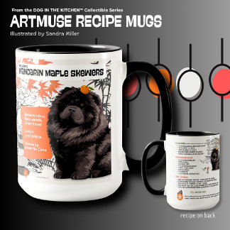 Caneca WILLEM o preto  Chow Art Muse Receita 